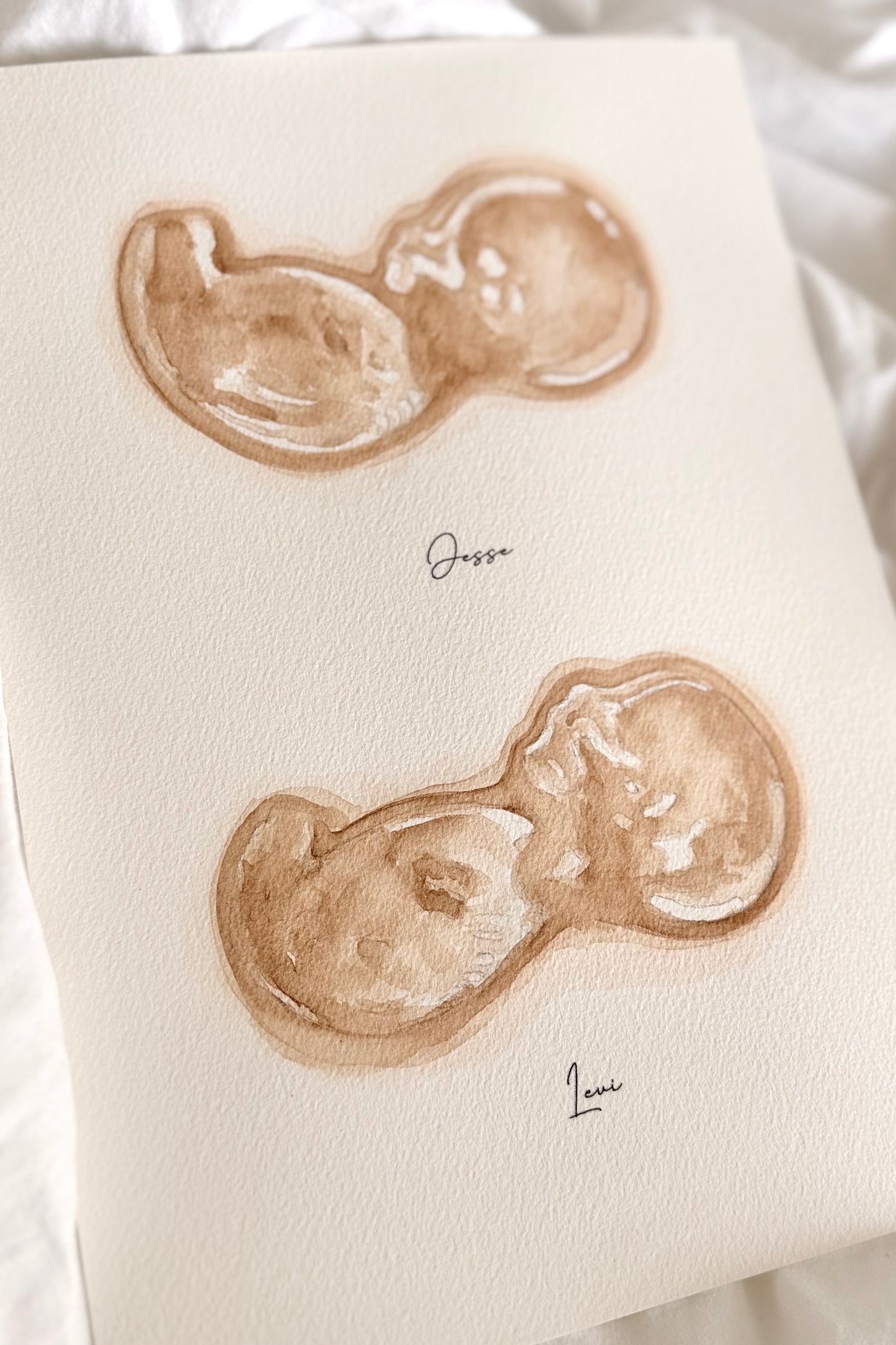 Echo Schilderij Duo A4 - Nude