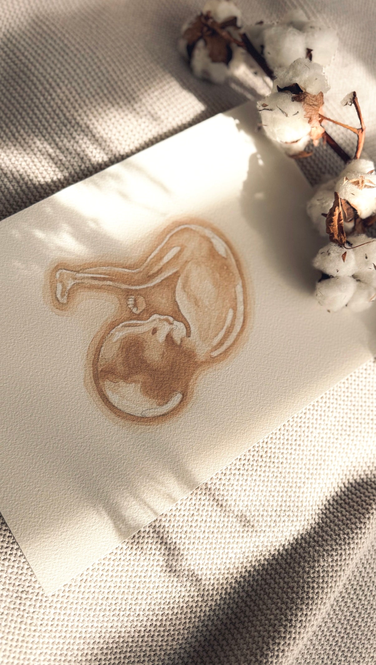 Echo Schilderij A4 - Nude