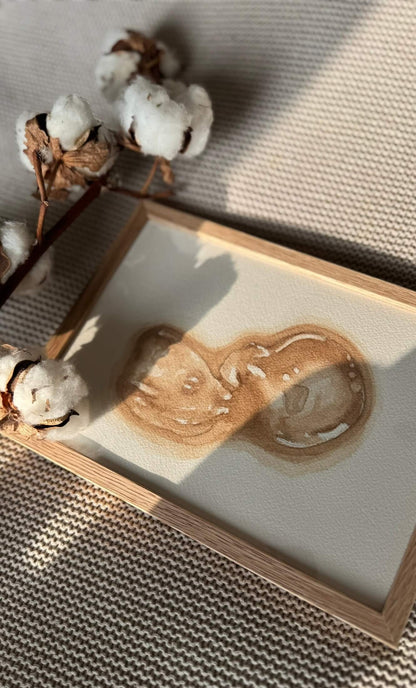 Echo Schilderij A5 - Nude