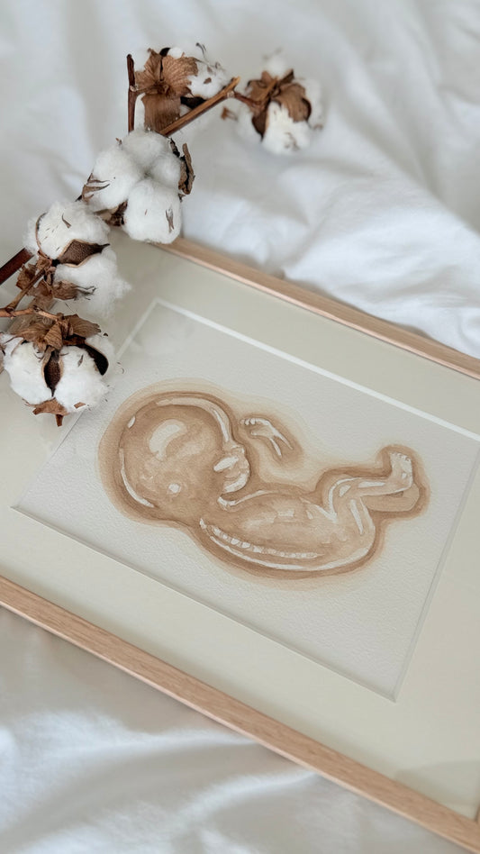 Echo Schilderij A4 - Nude