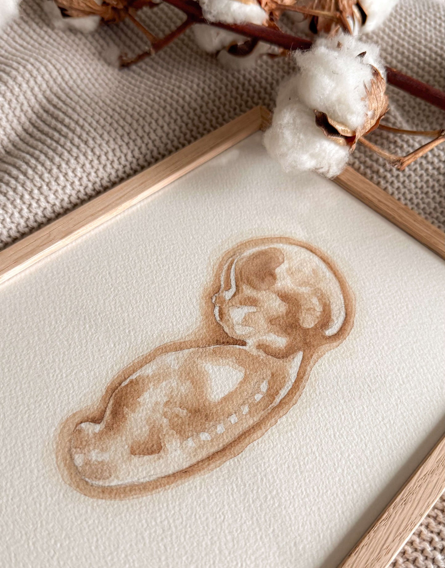 Echo Schilderij A4 - Nude